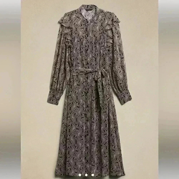 Banana Republic FLUTTER MIDI SHIRTDRESS - Picture 4 of 4